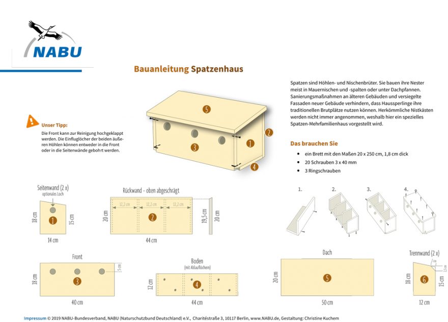 Spatzenhaus Bauanleitung Pdf