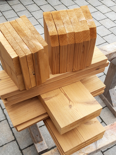 Zuschnitte Thermoholz