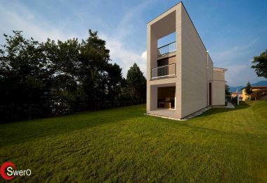 vorvergraute Holzfassade